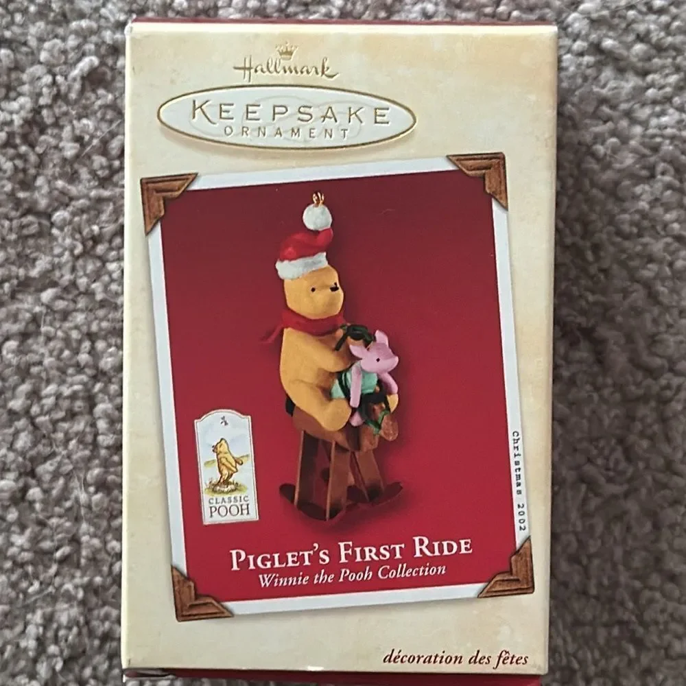 Hallmark Keepsake Ornament: 2002 Piglet’s First Ride!